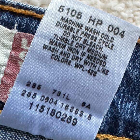 VTG Levis 518 Superlow Boot cut Jeans Women's Sz 13 Jr S Blue Vintage Retro Y2K - Picture 6 of 16